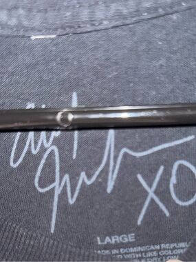 Signed XO Graphic Tee - Black with Red Accent